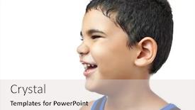  Presentation with latin america communities - Slides featuring side-portrait background and a light gray colored foreground