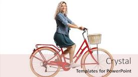  Presentation with shot - Cool new presentation theme with side-shot-of-a-young backdrop and a coral colored foreground