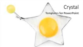  Presentation with mold - PPT layouts enhanced with side up egg in star background and a white colored foreground