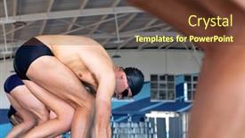  Presentation with multi ethnic group - Slide set featuring side-view-close-up background and a tawny brown colored foreground