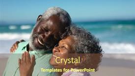  Presentation with senior couple - Slides featuring side-view-close-up background and a tawny brown colored foreground