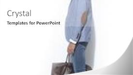  Presentation with sneakers - Cool new PPT layouts with side-view-full-length-young backdrop and a white colored foreground