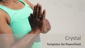  Presentation with sea sun - Presentation theme having side-view-mid-section background and a light gray colored foreground