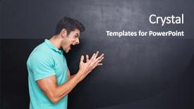  Presentation with farm land black aberdeen angu - Slides featuring side view of a angry background and a gray colored foreground