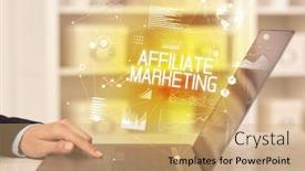  Presentation with affiliate marketing - Beautiful slides featuring side-view-of-a-business backdrop and a coral colored foreground