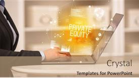  Presentation with equity - Theme featuring side-view-of-a-business background and a coral colored foreground