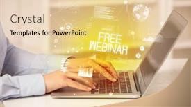  Presentation with working - PPT theme having side-view-of-a-business background and a lemonade colored foreground