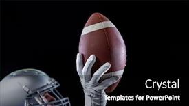  Presentation with american football - Slide set with side-view-of-a-caucasian background and a black colored foreground