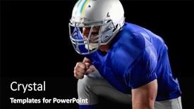  Presentation with team player - Audience pleasing theme consisting of side-view-of-a-caucasian backdrop and a black colored foreground