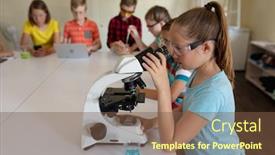  Presentation with school safety - Slide set featuring side-view-of-a-caucasian background and a tawny brown colored foreground