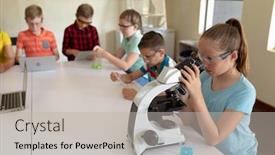  Presentation with school safety - Colorful presentation theme enhanced with side-view-of-a-caucasian backdrop and a light gray colored foreground