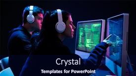  Presentation with working together - Theme enhanced with side-view-of-a-caucasian background and a navy blue colored foreground