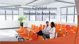  Presentation with lab coats - Colorful slides enhanced with side-view-of-a-caucasian backdrop and a light blue colored foreground