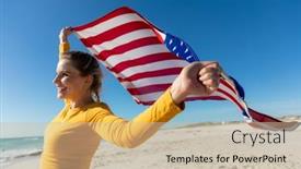  Presentation with american flag - PPT layouts featuring side-view-of-a-caucasian background and a  colored foreground