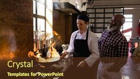  Presentation with pan african - PPT layouts consisting of side-view-of-a-caucasian background and a tawny brown colored foreground