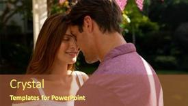  Presentation with garden - Slide deck enhanced with side-view-of-a-caucasian background and a red colored foreground