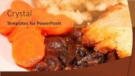  Presentation with kidney - Colorful theme enhanced with side-view-of-a-meal backdrop and a yellow colored foreground