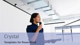  Presentation with race - Theme with side-view-of-a-mixed background and a light blue colored foreground