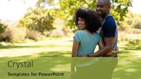  Presentation with race - Slides having side-view-of-a-mixed background and a yellow colored foreground