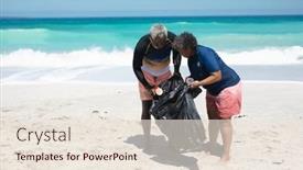  Presentation with african american black couple - Presentation theme consisting of side-view-of-a-senior background and a lemonade colored foreground