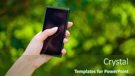  Presentation with summer - Beautiful theme featuring side-view-of-a-woman backdrop and a tawny brown colored foreground