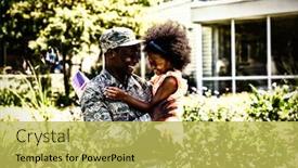  Presentation with home garden - Colorful slide deck enhanced with side-view-of-a-young backdrop and a yellow colored foreground