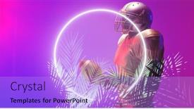  Presentation with nature purple - Presentation theme with side-view-of-american-football background and a light blue colored foreground