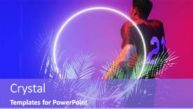  Presentation with football competition - PPT layouts having side-view-of-american-football background and a light blue colored foreground