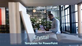  Presentation with social isolation - Presentation design having side-view-of-an-african background and a ocean colored foreground