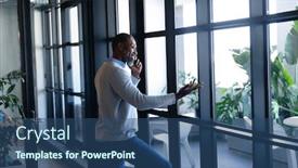  Presentation with social isolation - Cool new presentation theme with side-view-of-an-african backdrop and a ocean colored foreground