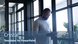  Presentation with social isolation - PPT layouts with side-view-of-an-african background and a ocean colored foreground