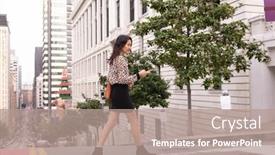  Presentation with pavement - Slide set consisting of side-view-of-beautiful-asian background and a coral colored foreground