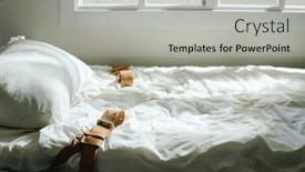  Presentation with mental hospital - Slide deck with side-view-of-bed background and a light gray colored foreground