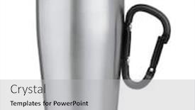  Presentation with stainless steel - Presentation theme with side-view-of-blank-stainless background and a light gray colored foreground