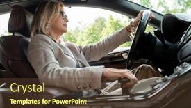  Presentation with elegant - Slide deck enhanced with side-view-of-blond-elegant background and a tawny brown colored foreground