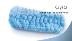  Presentation with blue - Beautiful slide set featuring side-view-of-blue-elastic backdrop and a white colored foreground