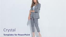  Presentation with fashion - Slides featuring side-view-of-confident-fashion background and a sky blue colored foreground