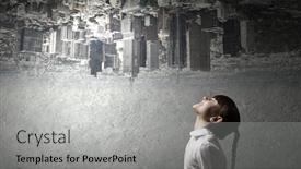  Presentation with cute - Presentation theme enhanced with side-view-of-cute-girl background and a light gray colored foreground