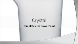  Presentation with water cup - PPT theme having side-view-of-empty-plastic and a white colored foreground