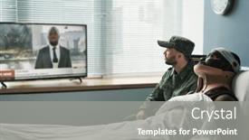  Presentation with broadcast - Slide set consisting of side-view-of-injured-man background and a gray colored foreground