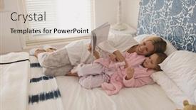  Presentation with storybook - Theme featuring side-view-of-loving-mother background and a lemonade colored foreground