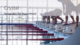  Presentation with multi ethnic group - Presentation theme consisting of side-view-of-multi-ethnic background and a sky blue colored foreground