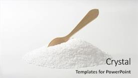  Presentation with table salt - Colorful PPT layouts enhanced with side view of salt heap backdrop and a light gray colored foreground