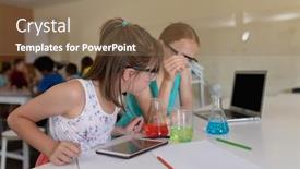  Presentation with school safety - Slide deck having side-view-of-two-caucasian background and a coral colored foreground