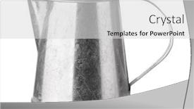  Presentation with zinc - Slides featuring side-view-of-unpainted-zinc background and a light gray colored foreground