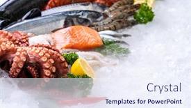  Presentation with luxury - Cool new slide deck with side-view-of-variety backdrop and a sky blue colored foreground