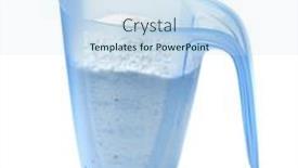  Presentation with measuring - PPT layouts with side-view-of-washing-powder background and a sky blue colored foreground