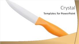  Presentation with blade - Audience pleasing presentation theme consisting of side-view-of-white-blade backdrop and a white colored foreground