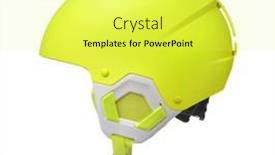  Presentation with snowboard - Colorful slides enhanced with side-view-of-yellow-snowboard backdrop and a yellow colored foreground