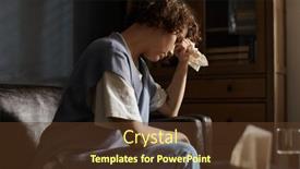  Presentation with gloomy - Presentation with side-view-of-young-gloomy background and a tawny brown colored foreground